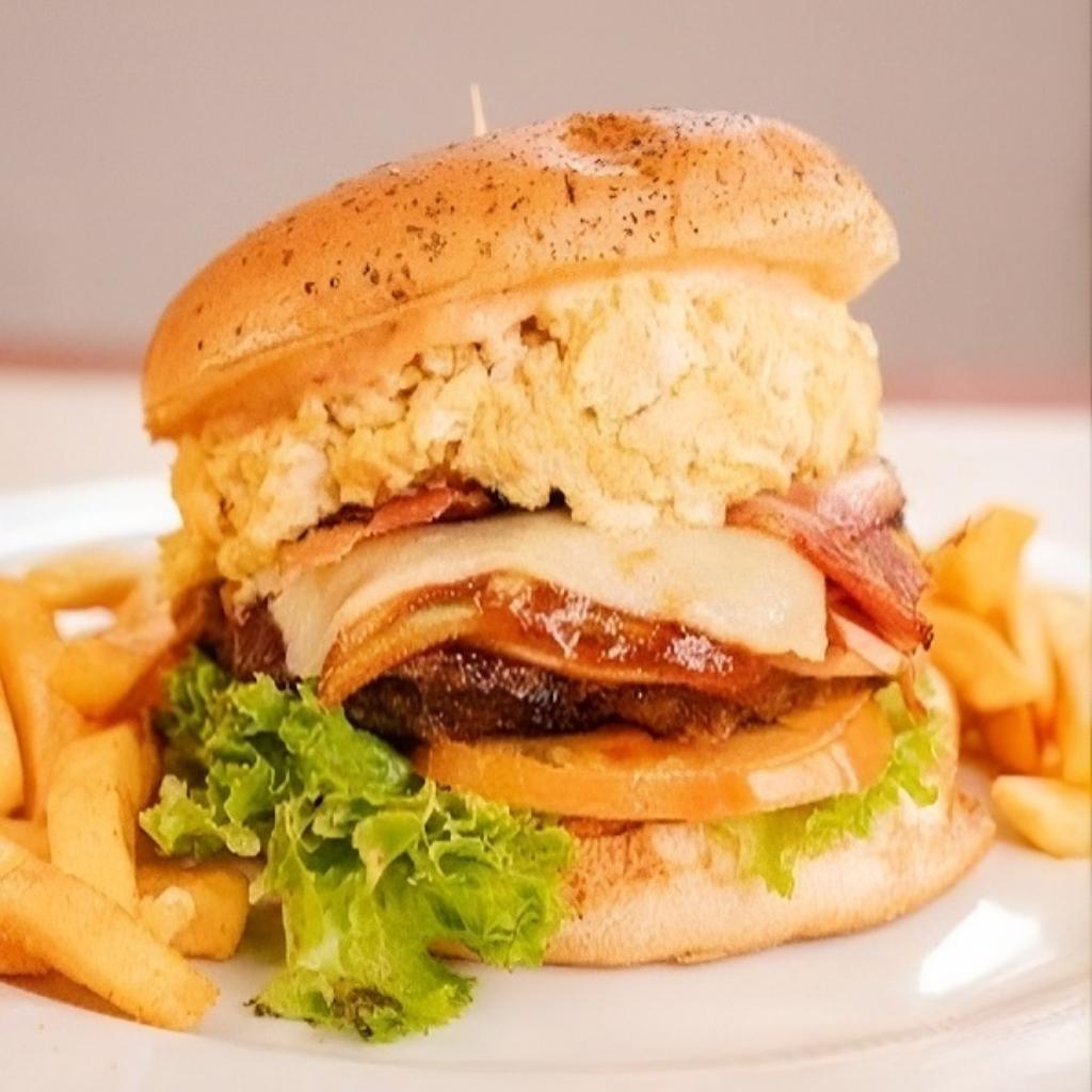 HAMBURGUESA SENCILLA CON ADICIÓN DE POLLO CHISPA - La Chispa al Rojo